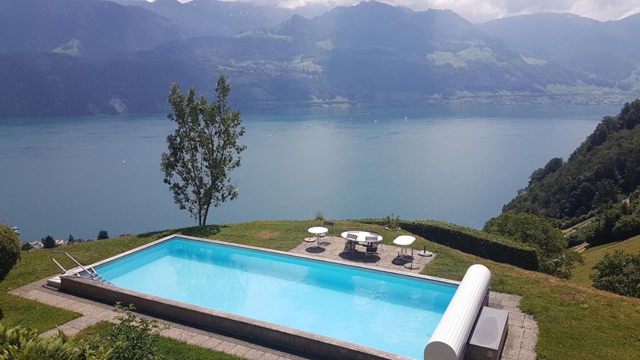 Hotel Platten Apartment Gersau Bagian luar foto